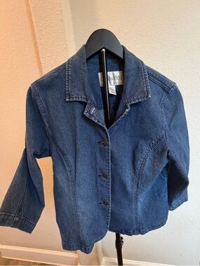 Chadwicks Blue Denim Jacket Blazer - Button Front 16